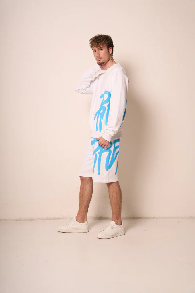 Pantaloncino Uomo Rosa con Stampa Grafica PYREX