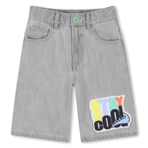 BERMUDA GRIGIO CON STAMPA BILLIEBLUSH