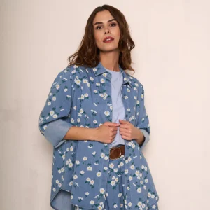 Camiciona donna floreale