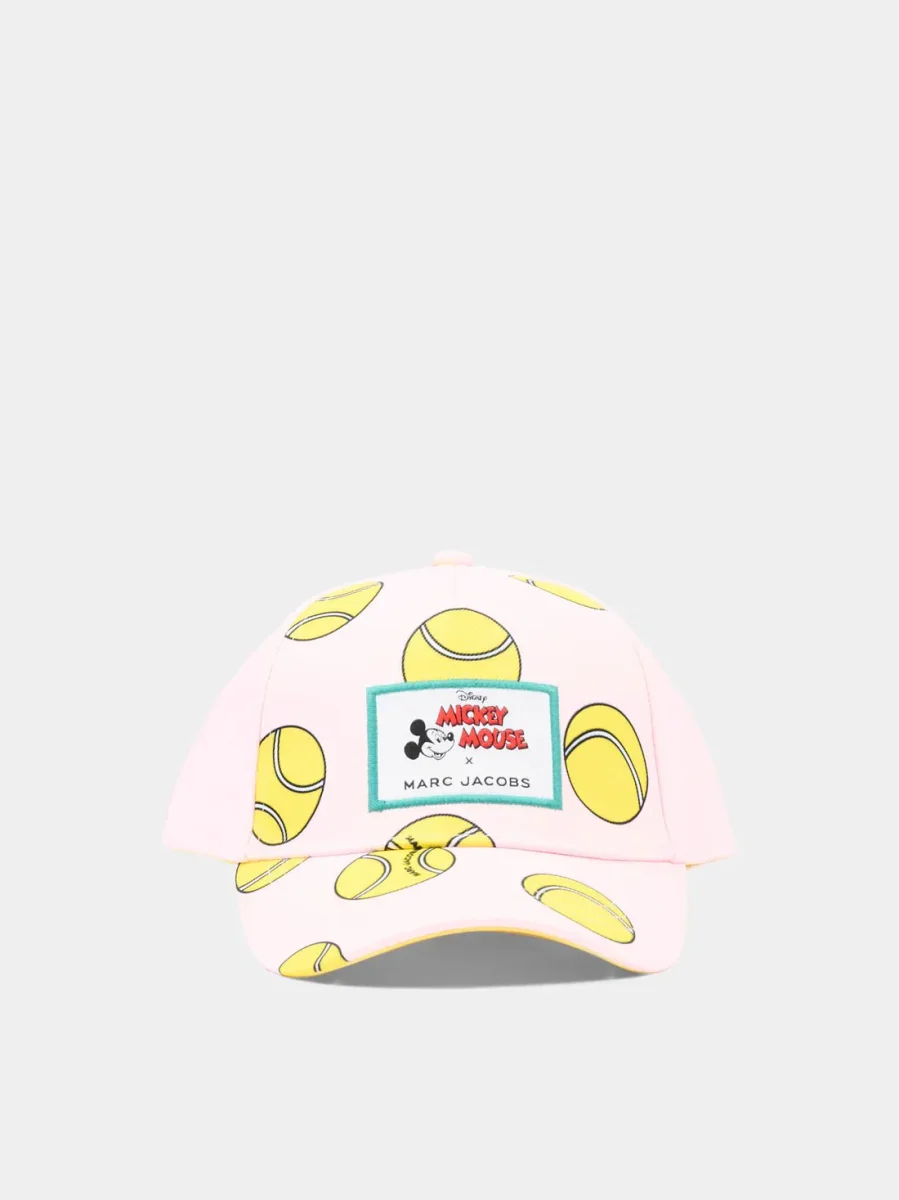 CAPPELLO ROSA CON PALLINE DA TENNIS MARC JACOBS - immagine 2