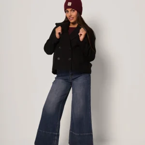 Cappotto corto doppiopetto donna