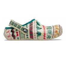 CIABATTA NATALIZIA CON INTERNO TEDDY VERDE CROCS