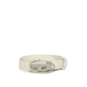 CINTURA PANNA CON LOGO BRILLANTINATO DIESEL