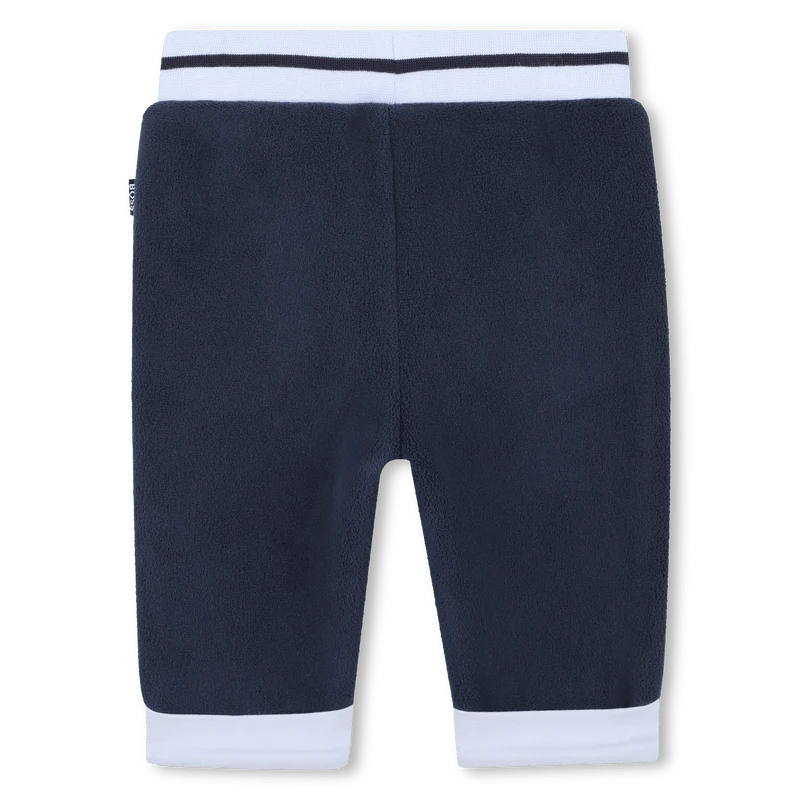 COMPLETO FELPA CON CIAPPE+ PANTALONE BLU IN PILE HUGO BOSS - immagine 7