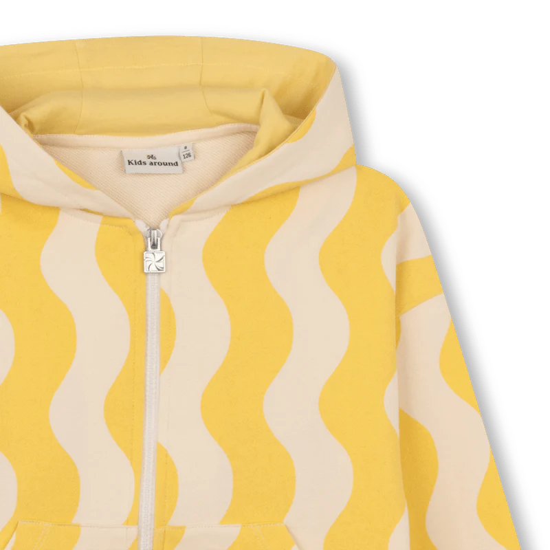 FELPA GIALLA/AVORIO CON STAMPA SUL RETRO ROSSO CLUB SOLEIL KIDS AROUND - immagine 4