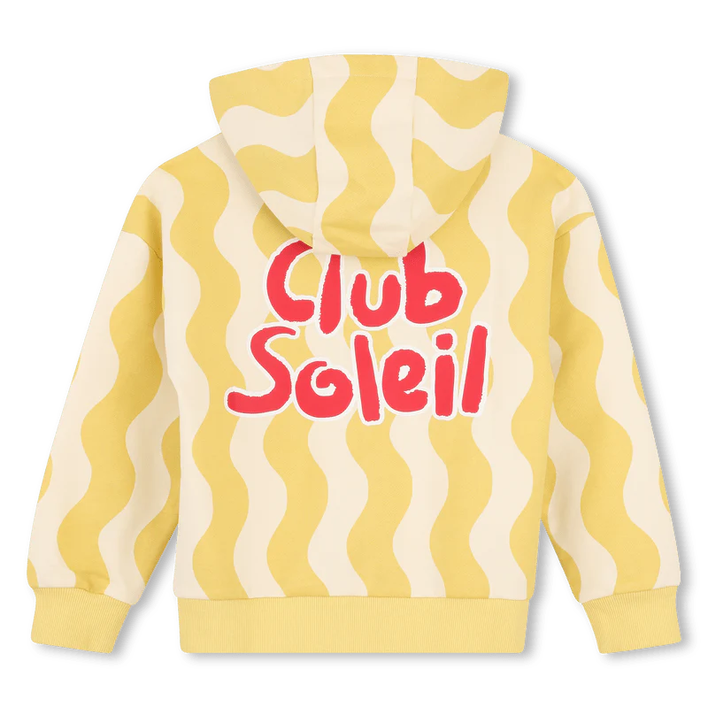 FELPA GIALLA/AVORIO CON STAMPA SUL RETRO ROSSO CLUB SOLEIL KIDS AROUND - immagine 3