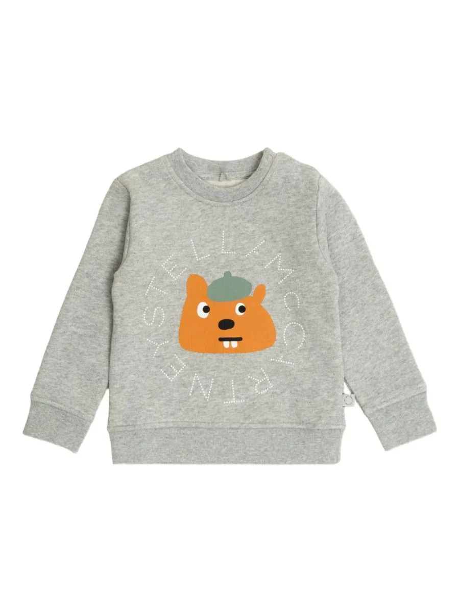 FELPA GRIGIA CON ORSO STELLA MCCARTNEY - immagine 2