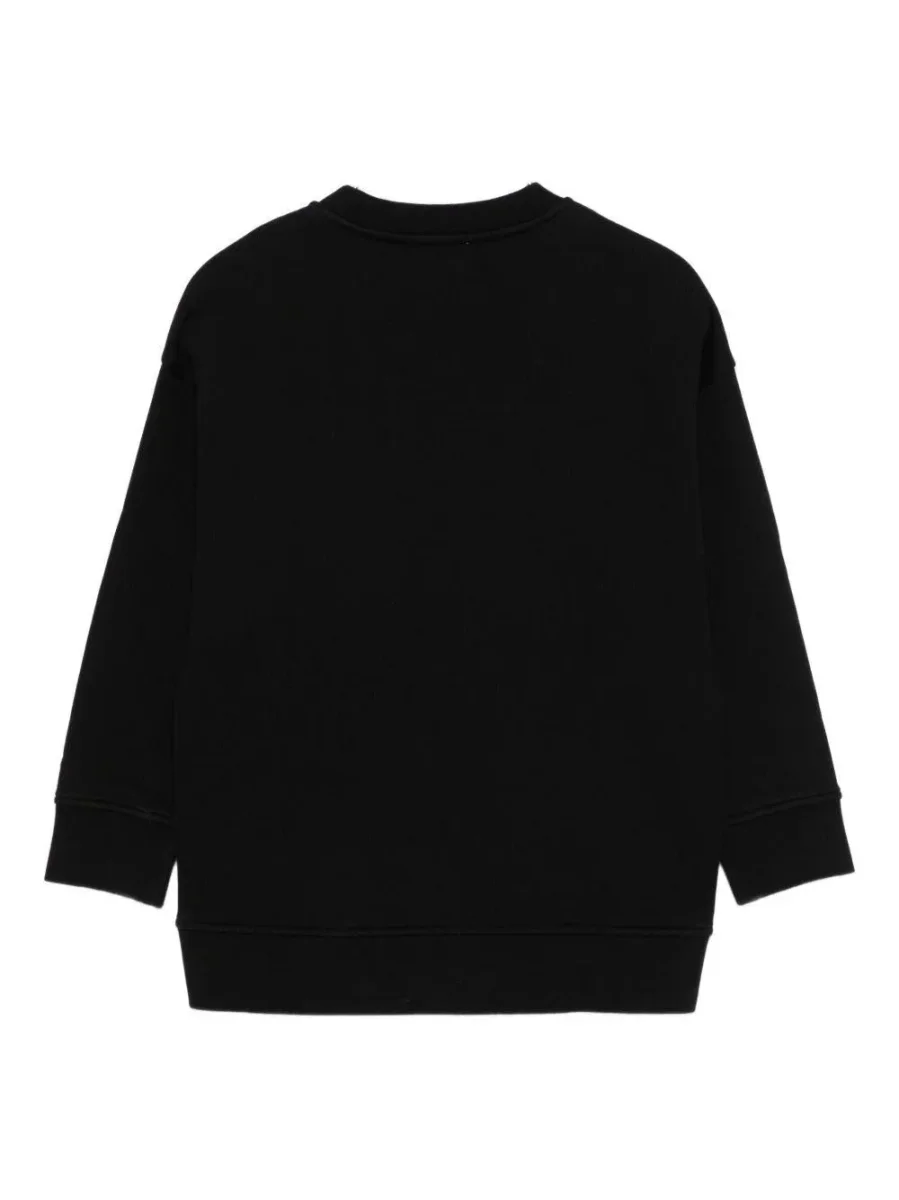 FELPA NERA CON ZIP LATERALI STELLA MCCARTNEY - immagine 4