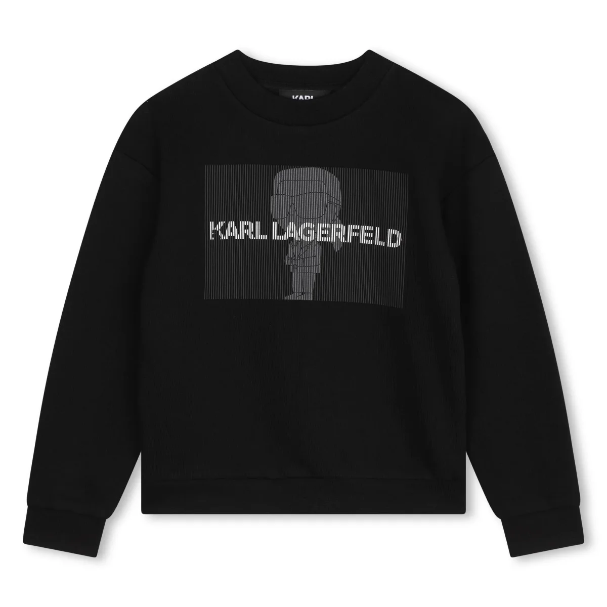 FELPA NERA KARL LAGERFELD