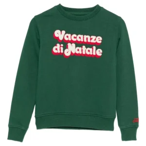 FELPA VERDE " VACANZE DI NATALE" MC2 SAINT BARTH