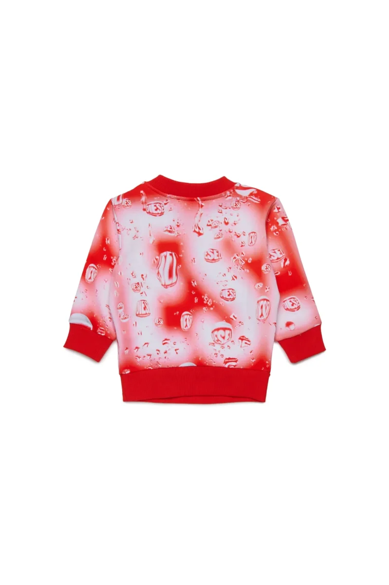 FELPA WATERDROP ROSSA DIESEL - immagine 3