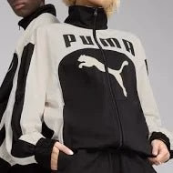 GIACCA CON ZIP NERA-BIANCA PUMA - immagine 2