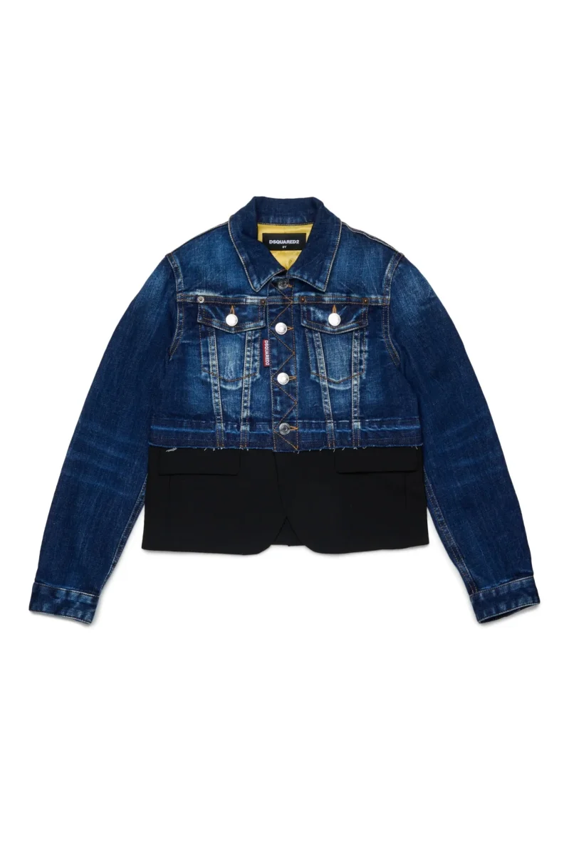 GIACCA IN DENIM CON EFFETTO BLAZER DSQUARED2