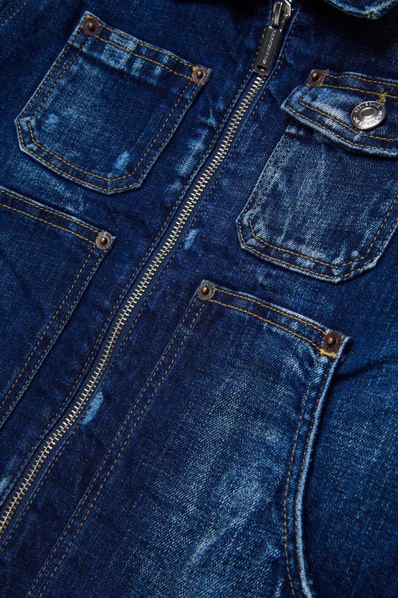 GIACCA IN DENIM CON ZIP E TASCHE DSQUARED2 - immagine 5