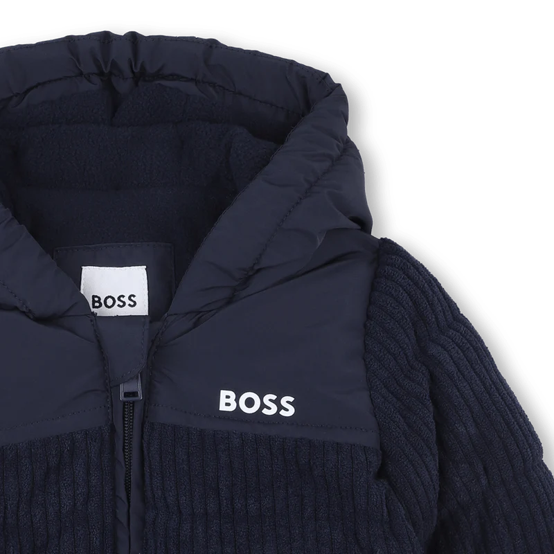 GIUBBINO IN VELLUTO BLU HUGO BOSS - immagine 4