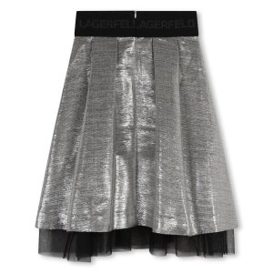 GONNA METALLIZZATA KARL LAGERFELD
