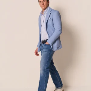 Jeans Uomo Blu Denim Regular Fit