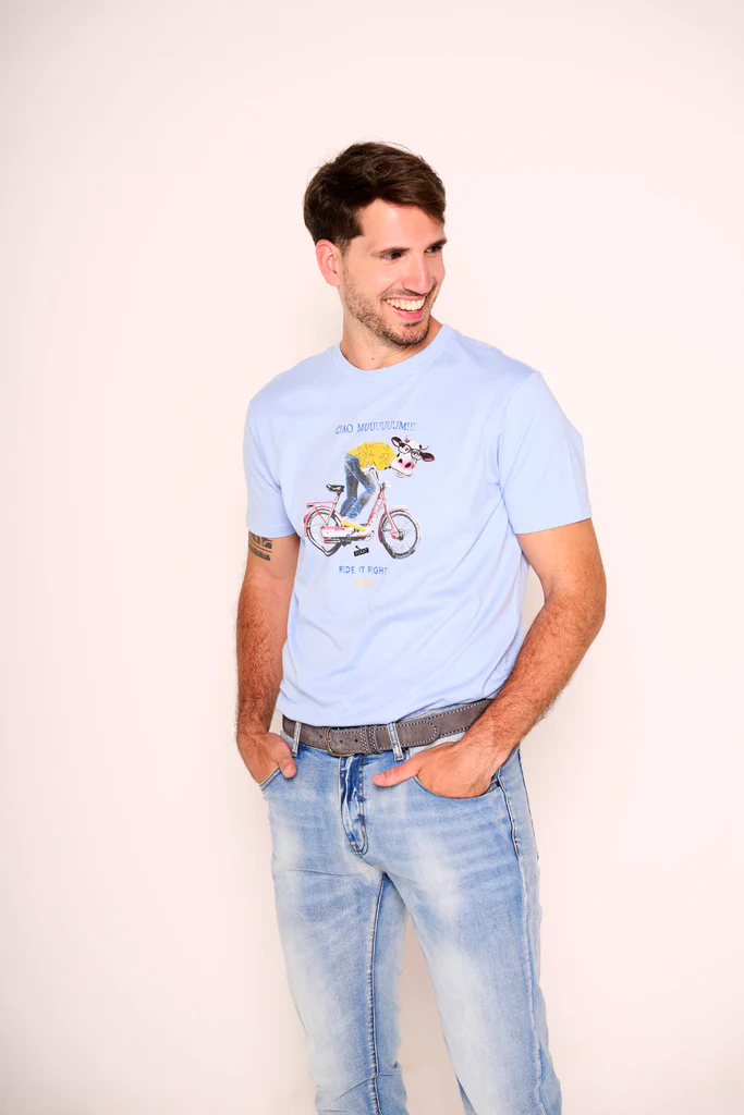 Jeans 5 tasche in denim sbiadito - immagine 2