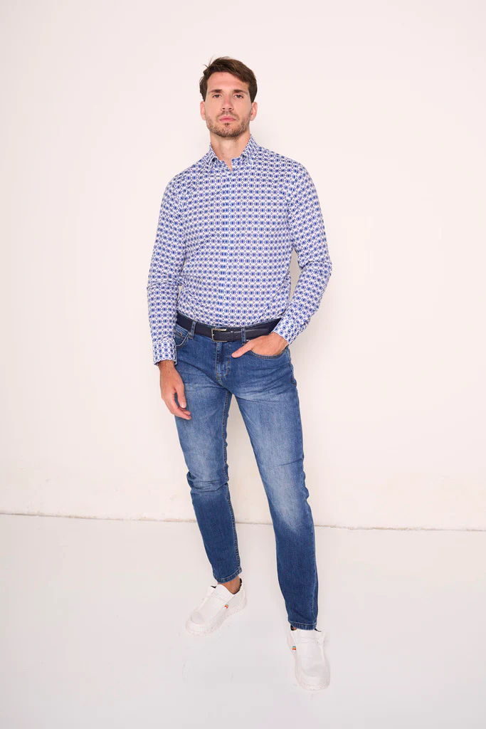 Jeans slim fit blu denim