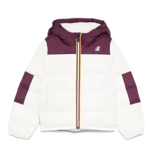 K-WAY BIANCO/VIOLA