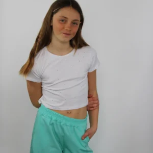 T-shirt con strass
