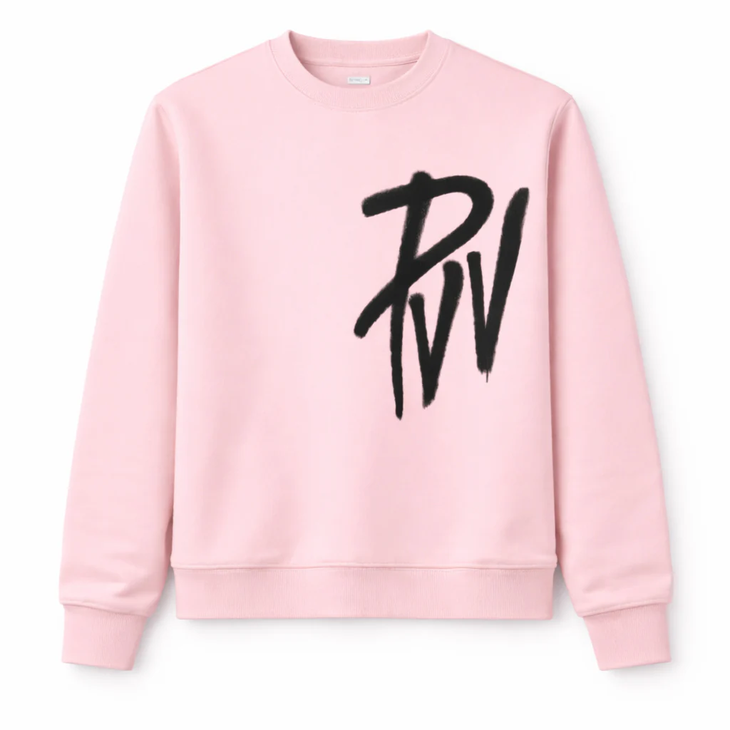 Felpa Uomo Rosa con Stampa Grafica PYREX