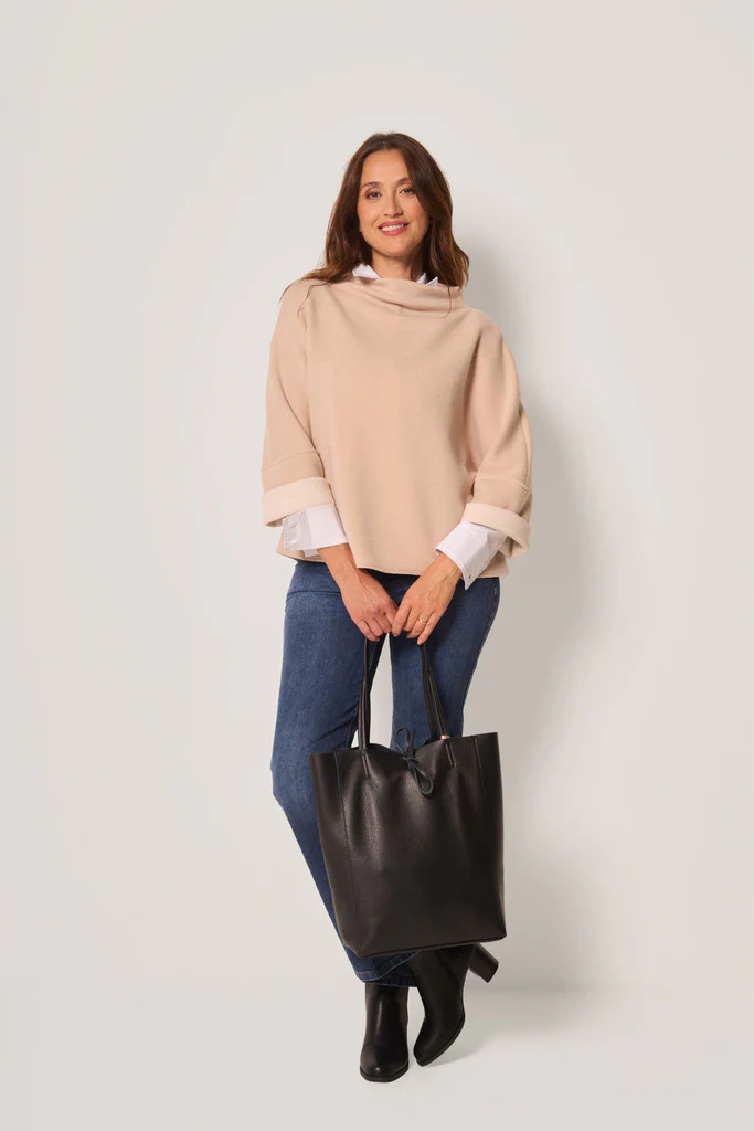 Maglia con collo morbido donna - immagine 3