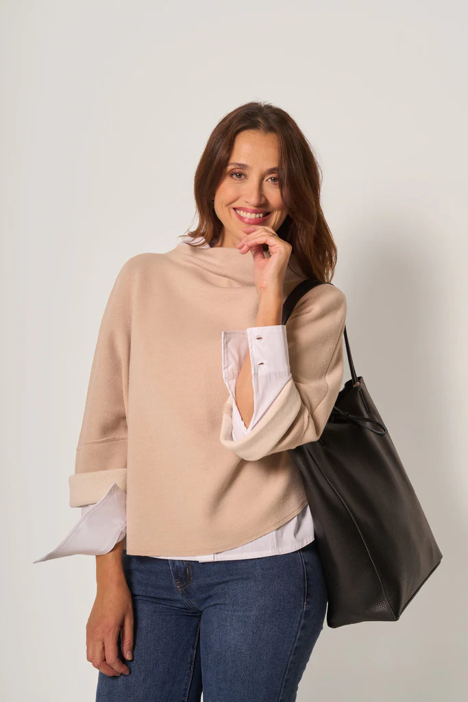 Maglia con collo morbido donna - immagine 2