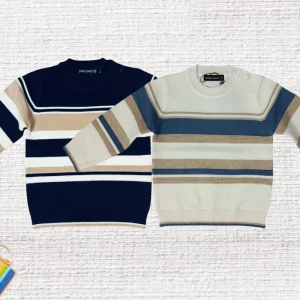 Maglione per neonato a righe