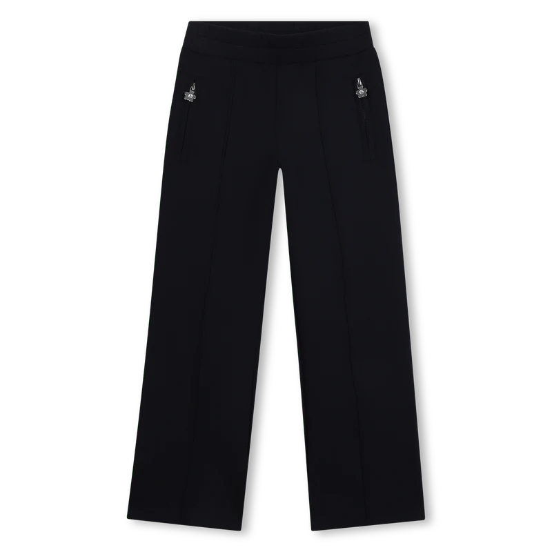 PANTALONE BLU CON LOGO SUL RETRO BRILLANTINATO MARC JACOBS