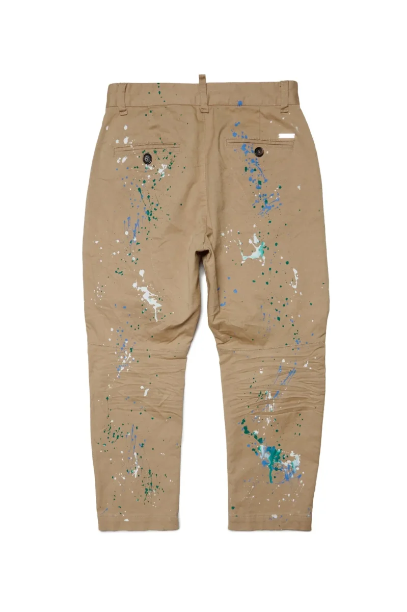 PANTALONE CON SCHIZZI DI VERNICE DSQUARED2 - immagine 3