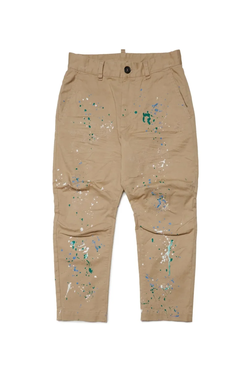 PANTALONE CON SCHIZZI DI VERNICE DSQUARED2