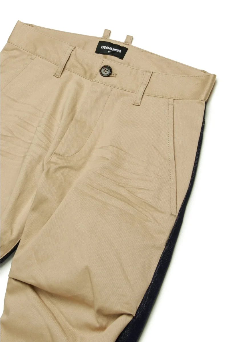 PANTALONE DSQUARED2 IN GABARDINA E DENIM - immagine 5