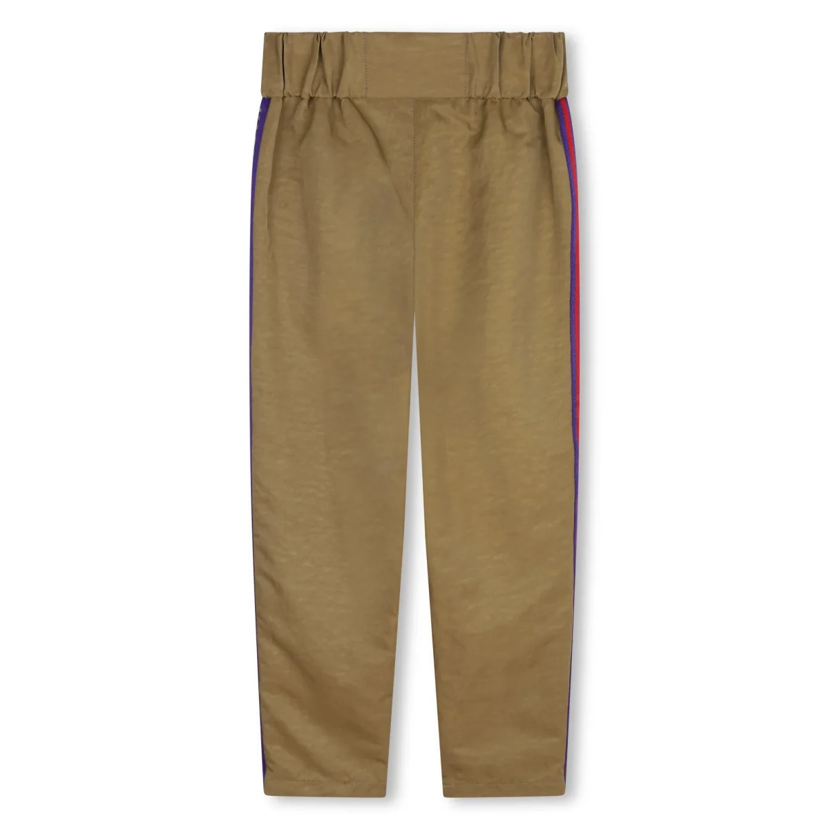 PANTALONI BEIGE CON BANDE A RIGHE KARL LAGERFELD - immagine 3
