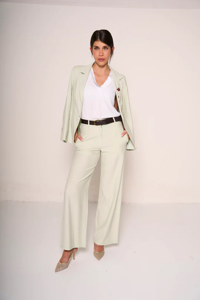 Pantalone palazzo elegante verdone