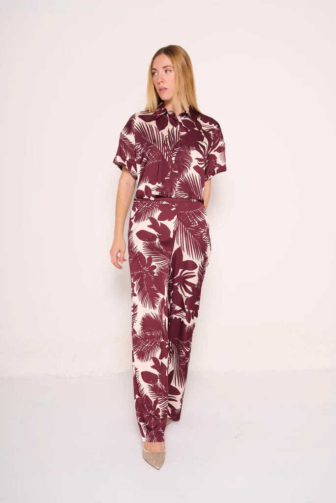 Pantaloni a gamba larga tropical - immagine 3