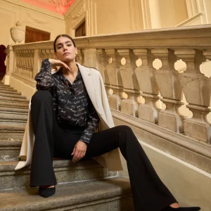 Pantalone donna a zampa