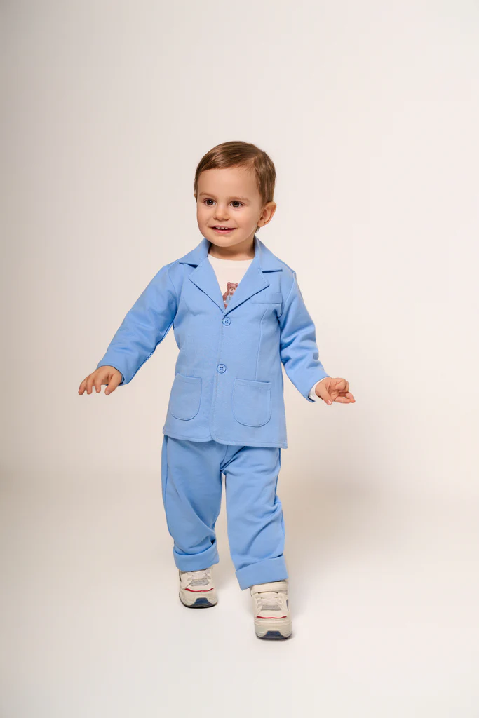 Pantaloni Bambino Azzurri Comfort Fit - immagine 2