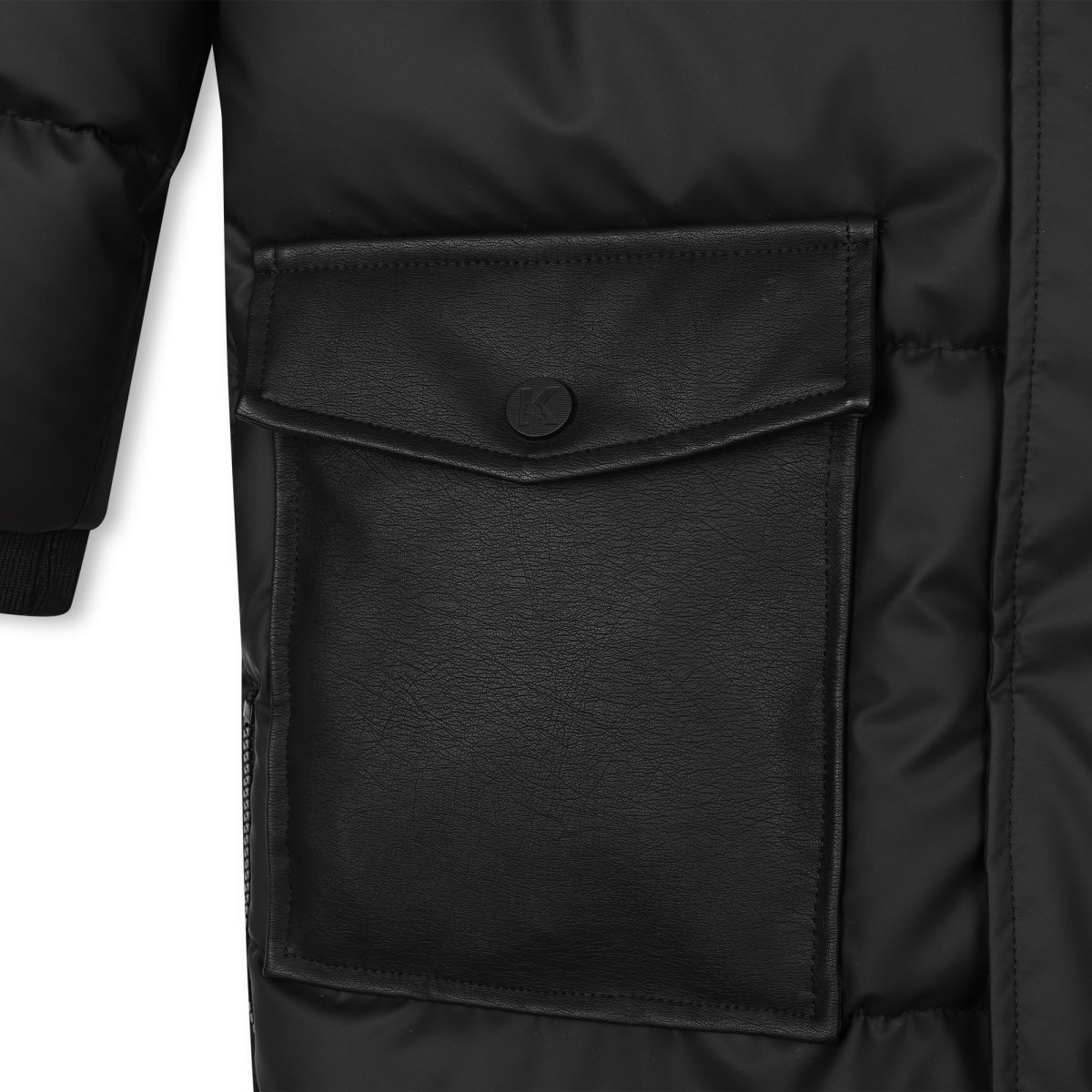 PIUMINO LUNGO NERO KARL LAGERFELD - immagine 4