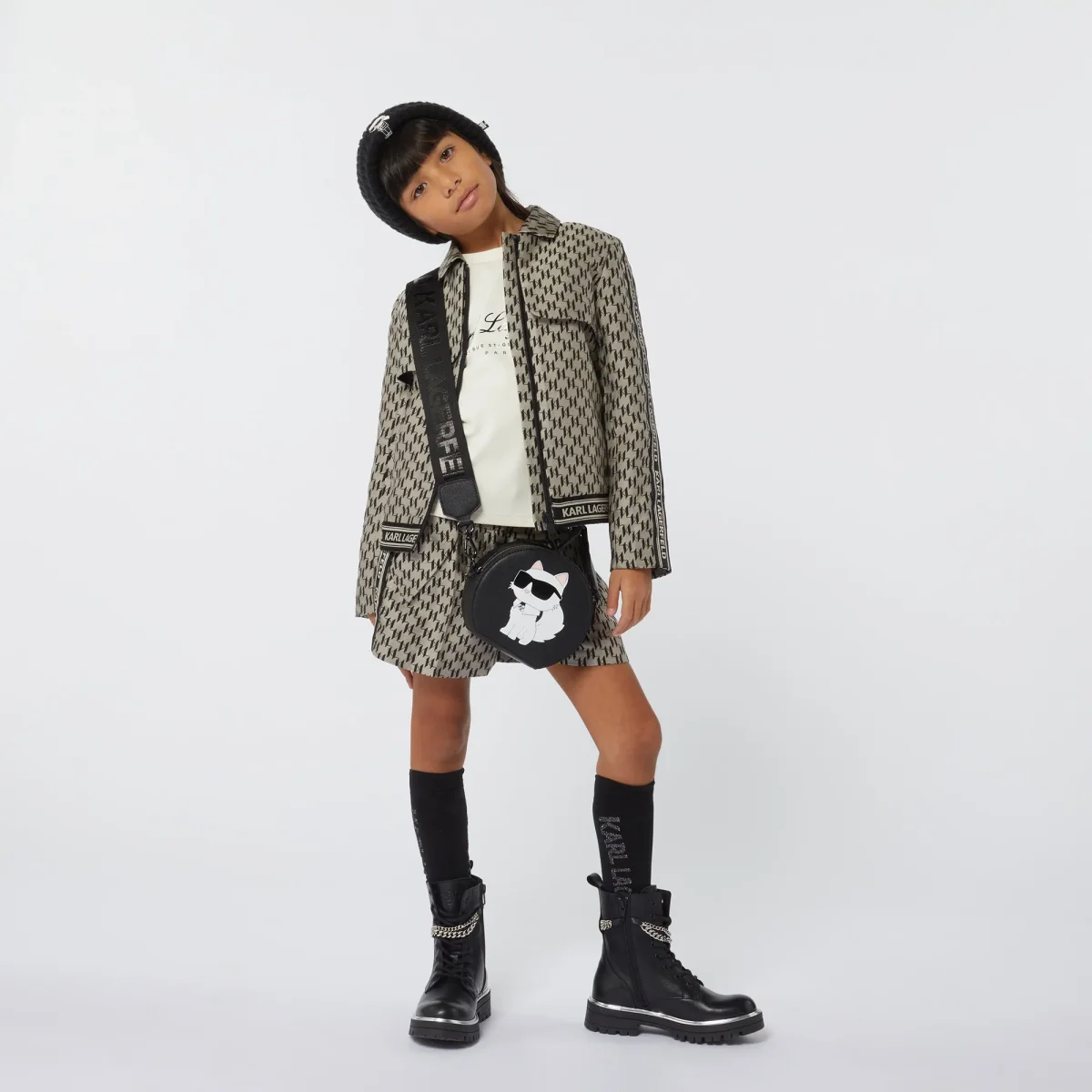SHORTS DA CERIMONIA LOGATO KARL LAGERFELD - immagine 4