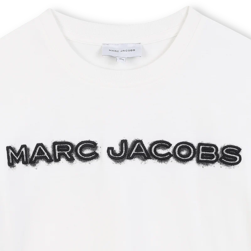 T-SHIRT BIANCA CON LOGO NERO MARC JACOBS - immagine 4