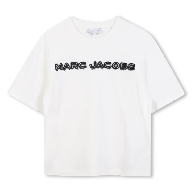 T-SHIRT BIANCA CON LOGO NERO MARC JACOBS - immagine 2