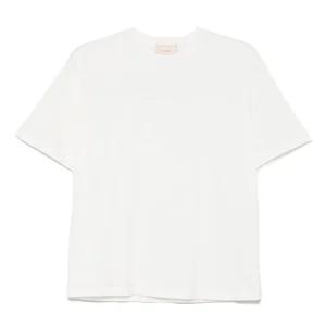 T-SHIRT BIANCA PER NEONATA CON LOGO RICAMATO ELISABETTA FRANCHI