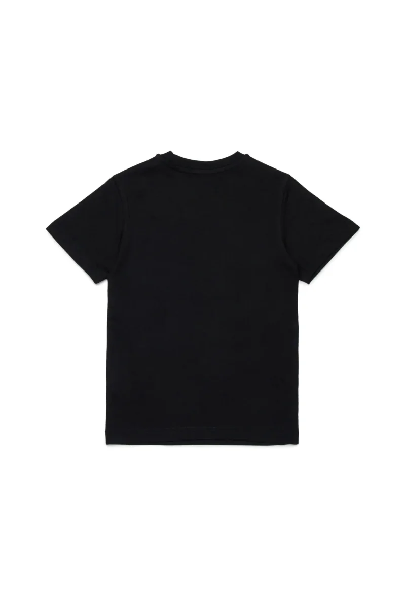 T-SHIRT NERA CON LOGO CORVISO BIANCO DIESEL - immagine 3