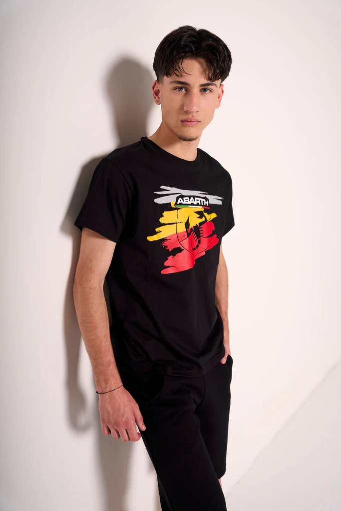 T-shirt Abarth uomo nera - immagine 3