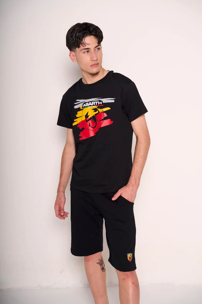 T-shirt Abarth uomo nera