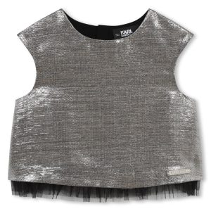 TOP ARGENTO KARL LAGERFELD