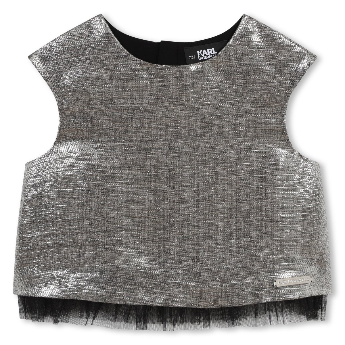 TOP ARGENTO KARL LAGERFELD - immagine 2
