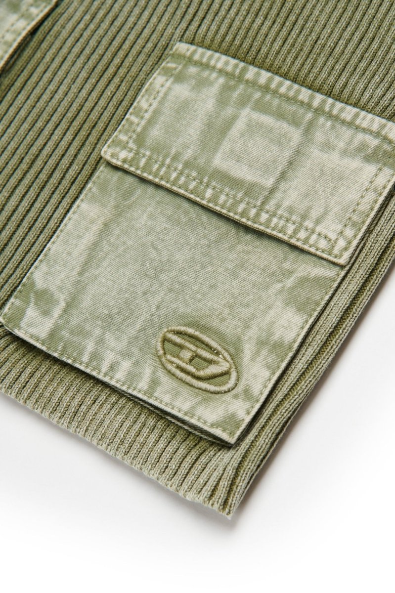 TOP VERDE CON TASCHE DIESEL - immagine 5