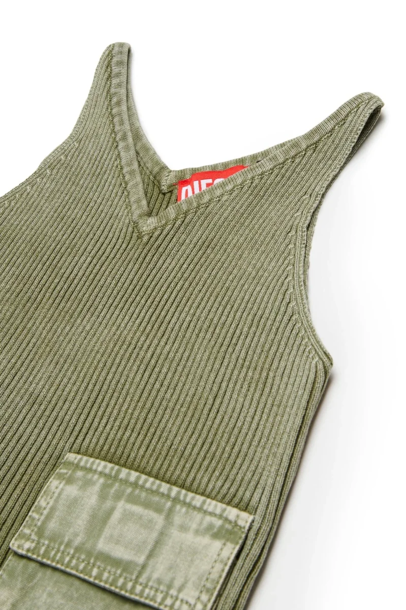 TOP VERDE CON TASCHE DIESEL - immagine 4